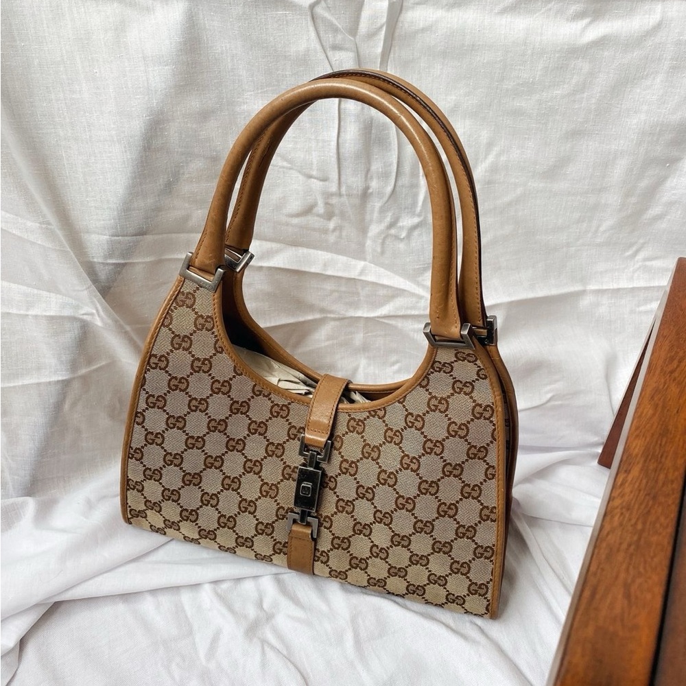 Gucci Brown Jackie Monogram Women's Bag - Picture 4 of 9